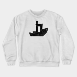 3DBenchy - LowPoly - Wireframe Crewneck Sweatshirt